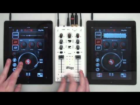 Scratching on iPad with DJ Rig and iRig MIX
