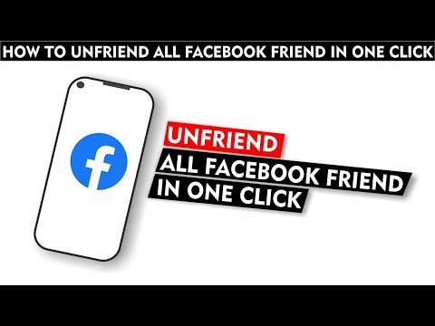 How to unfriend all friends on facebook at once