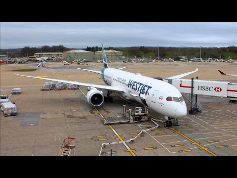 WestJet Boeing 787-9 Dreamliner | Extra Legroom Economy Full Review | London to Toronto