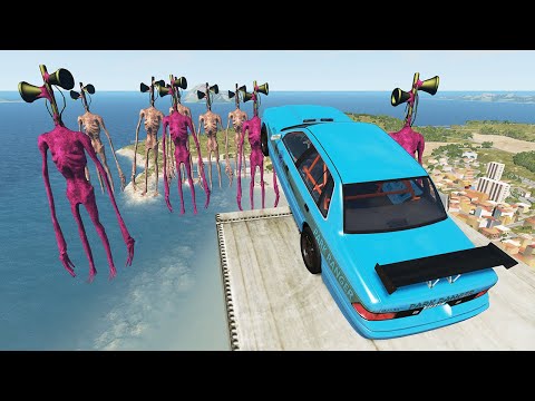 SIREN HEAD - Cars Protect The City | BeamNG Drive
