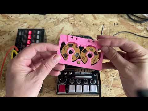 Small explaining mellow man experimental tape machine