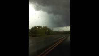 preview picture of video 'Bow echo drops funnel cloud on Frederic, WI'