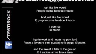 Just like fire would - Bruce Springsteen con testo originale e traduzione in italiano