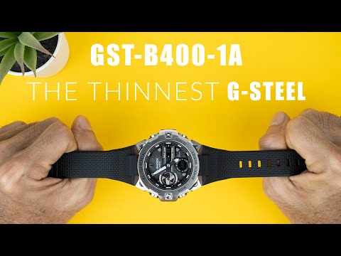 THE THINNEST G-STEEL- CASIO G-SHOCK GST-B400-1A