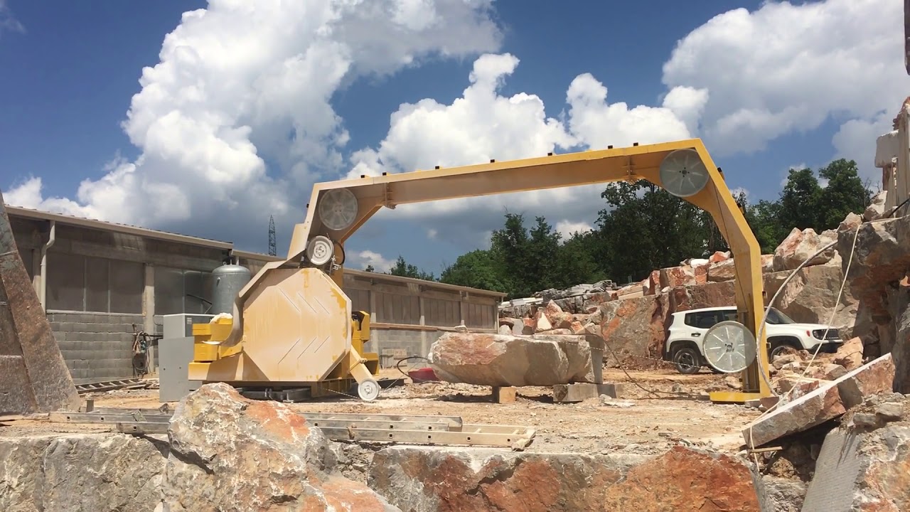 Wire saw PD1500 cutting in Slovenia