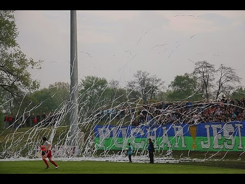 Pierwsza oprawa kibiców podczas finału OPP z Ostrovią (06.05.2015)