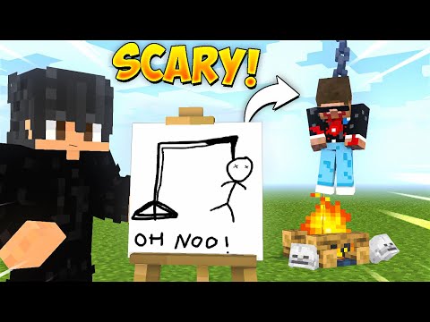 Junkeyy - I Scared My Little Brother with //DRAW in Minecraft
