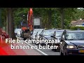 Toegangsweg tot De Wit kan de drukte niet aan.