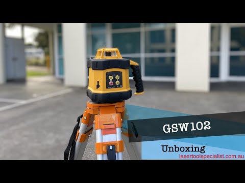 Maxiline GSW102 Red Beam Rotary Laser Level UNBOXING