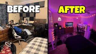 Transforming my MESSY Room Into My Dream Room!!! (Halloween Edition🎃)