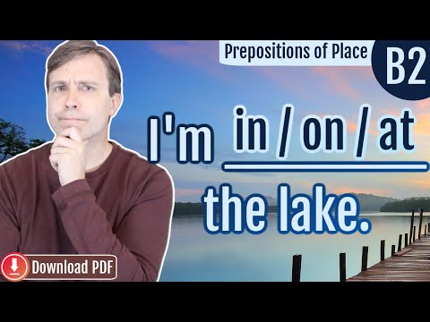 IN / ON / AT - How do I use prepositions of place?