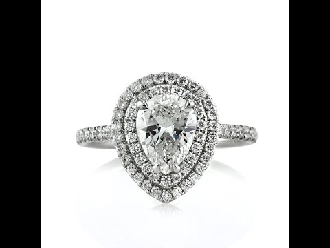 Mark Broumand - 1.99ct Pear Shaped Diamond Engagement Ring