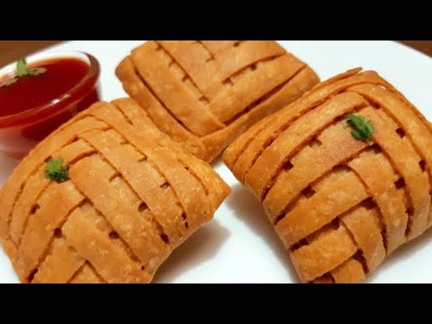 Mat Samosa I Crispy Potato Samosa | Easy Samosa Recipe | Potato mat samosa | designer recipe