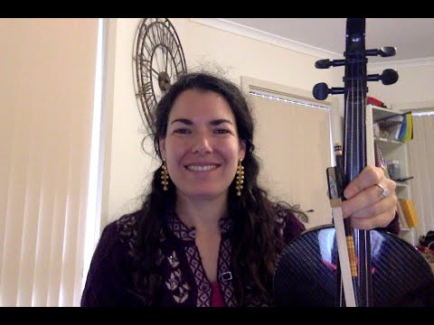 Kingston Calypso on viola - tutorial in Rita's music room