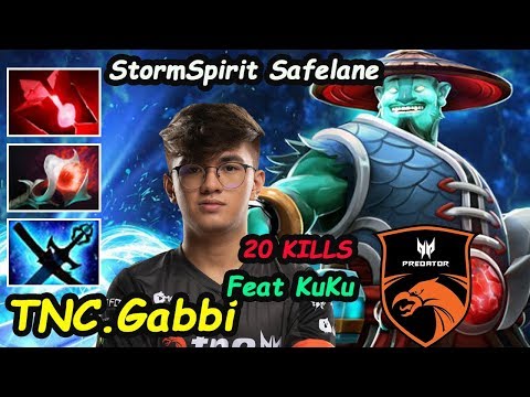 TNC Gabbi [Storm Spirit] Safelane Insane damage Feat Boss KuKu [lycan] Dota 2 7.22 Gameplay