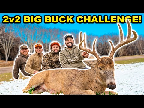 2v2 DEER HUNTING Challenge at the LEASE!!! (Catch Clean Cook)