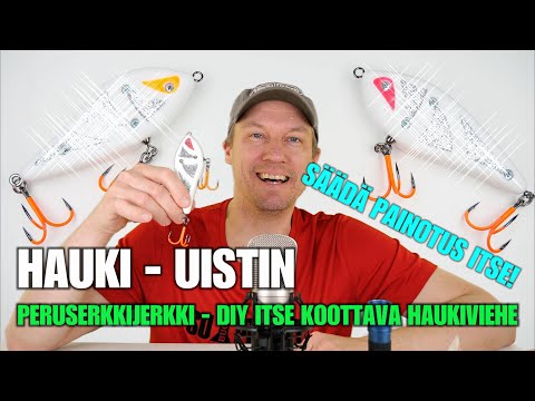 HAUKIVIEHE PERUSERKKIJERKKI - Itsekoottava ja Helposti maalattava Haukijerkki DIY kalastajille