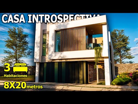 Video del proyecto Two-Story Introspective House Plans 8x20 m