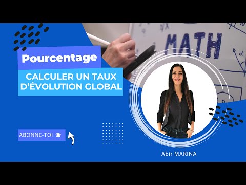Pourcentage - Calculer un taux d'évolution global