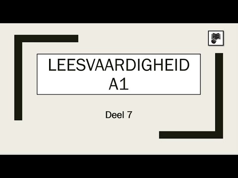 Reading comprehension A1 - Part 7