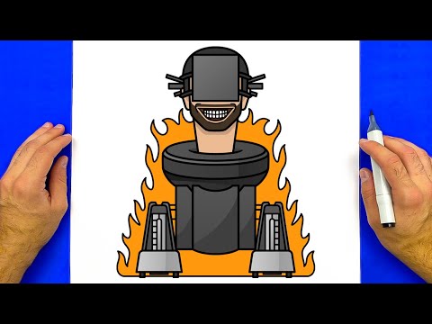How to Draw Flamethrower from Skibidi Toilet - Easy Drawing and Coloring