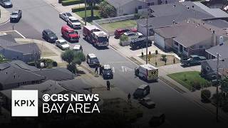 Watch: Police and first responders in Fremont neighborhood