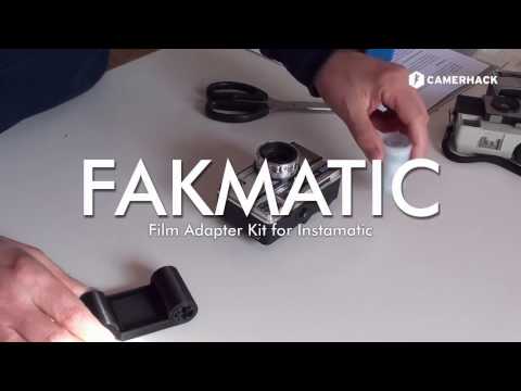 Load 35mm film into Instamatic cameras with FAKMATIC