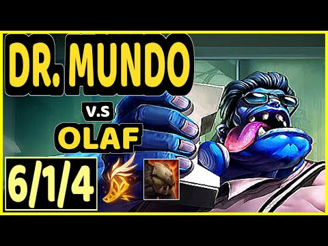 AGURIN (DR. MUNDO) vs OLAF - 6/1/4 KDA JUNGLE CHALLENGER GAMEPLAY - EUW