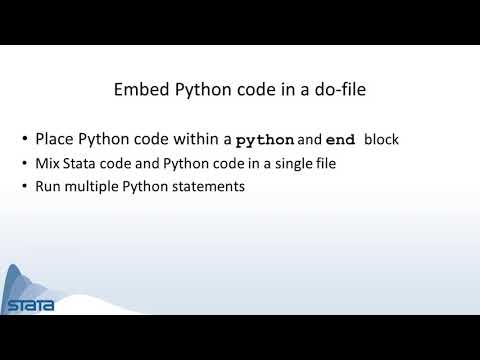 New in Stata 16: Python integration