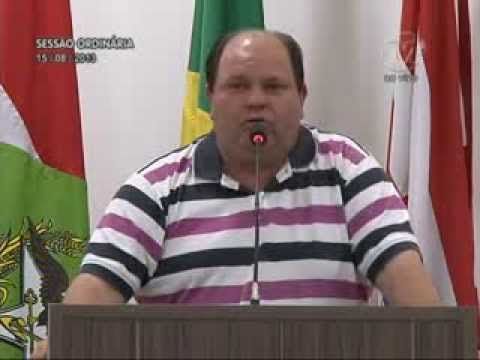 Pronunciamento Vereador Roberto Tribess - 15/08/2013