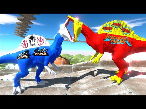 VEGETA SPINOSAURUS DEATH CLIMB - Animal Revolt Battle Simulator