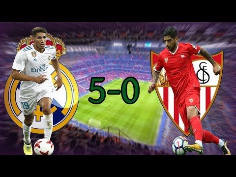 Real Madrid vs Sevilla 5-0 Skrót Meczu (ENG) 09/12/2017
