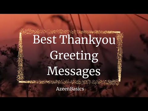 Best Thank You Messages For Every Occasion | Greeting Quotes | Greeting Messages | Thank you Status
