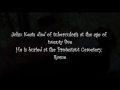 John Keats Ode to a Nightingale final poem in ...