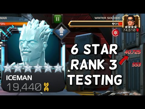6 Star Iceman Rank 3 | 200 Signature Testing | 6.2.2 and More | Marvel Contest of Champions