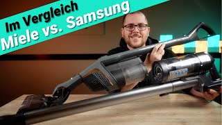 Miele Triflex HX1 vs. Samsung Jet 75/90 - Welcher Akku-Staubsauger überzeugt mehr?