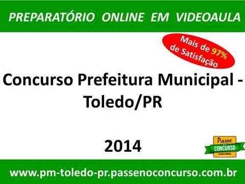 Concurso Prefeitura Municipal - Toledo/PR - Telefonista I