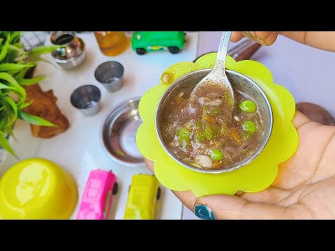 How to make Millet soup🍲||Mini cooking||#millet #miniature #youtube #viral @SRSWORLD213