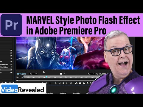 Effetto flash fotografico in stile MARVEL