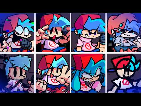 Different versions and skins of BF sing BlueBalled || BF Appreciation