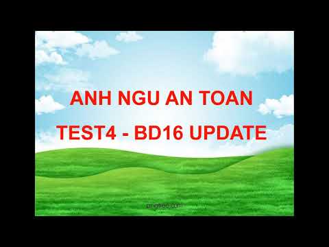 TEST 04 - BD16 UPDATE