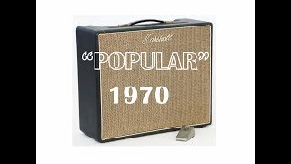 1970 Marshall Popular/ 18w Conversion/ Les Paul Custom