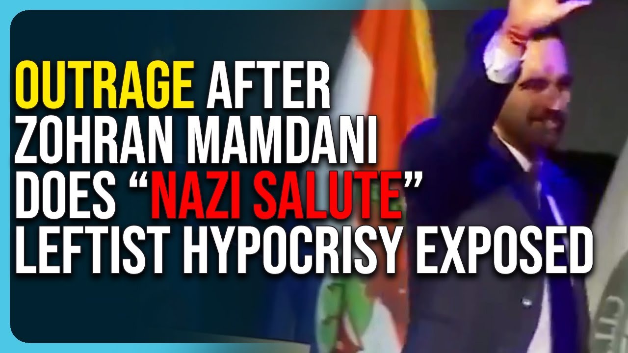 Outrage After Zohran Mamdani Does “Nazi Salute”, Leftist Hypocrisy Exposed