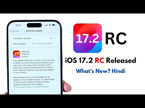 iOS 17.2 RC | iOS 17.2 RC Released - What’s New? Hindi