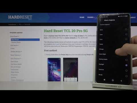Alarm Tones on TCL 20 Pro 5G – Available Sounds of Alarms