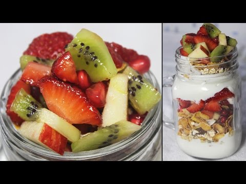 Healthy Breakfast Parfait | Fruits, Oats & Yogurt Parfait | Easy Breakfast Recipe