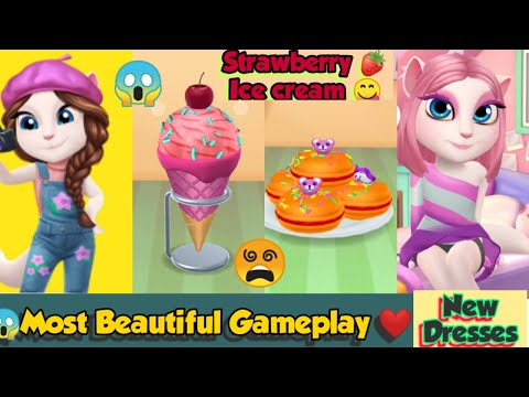 😱 Angela dance made Ice-cream shops Everything | Beautiful Gameplay Ever 😍 in My Talking Angela 2