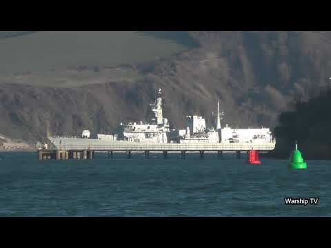 HMS LANCASTER F229 CROSSES FIRESTONE BAY AND ENTERS DEVONPORT NAVAL BASE - 6th February 2020