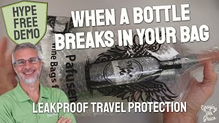 Wine Bottle Broke in Your Luggage - Triple-Seal Bags