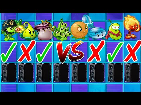Every Plants VS 99 Speaker & Healer Staff - Who Will Win? - PVZ 2 Challenge